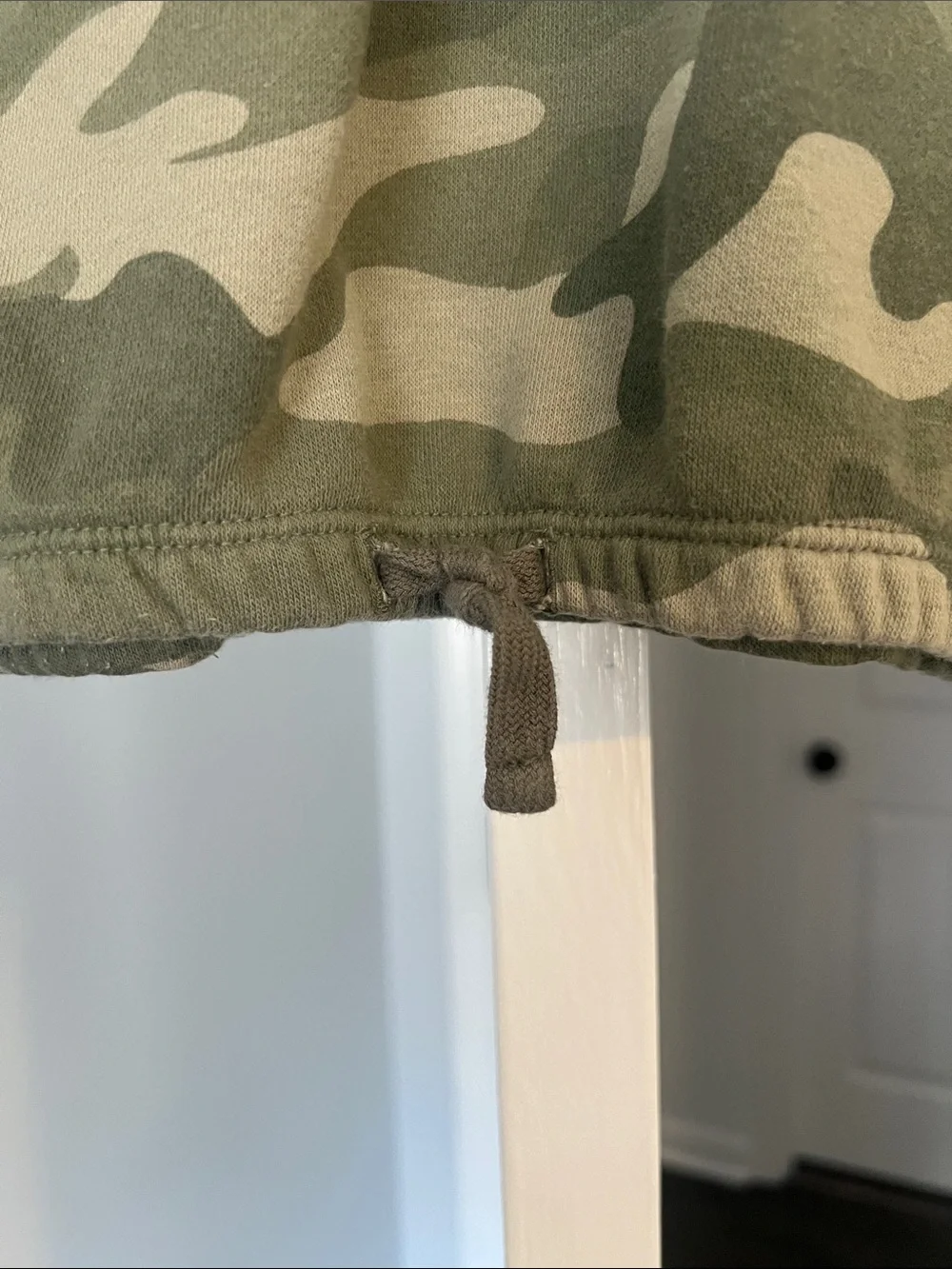 Old Navy Olive and Tan Camo Pullover Hoodie